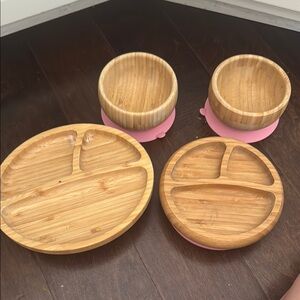 Avanchy Bamboo 1 bowl 2 plates